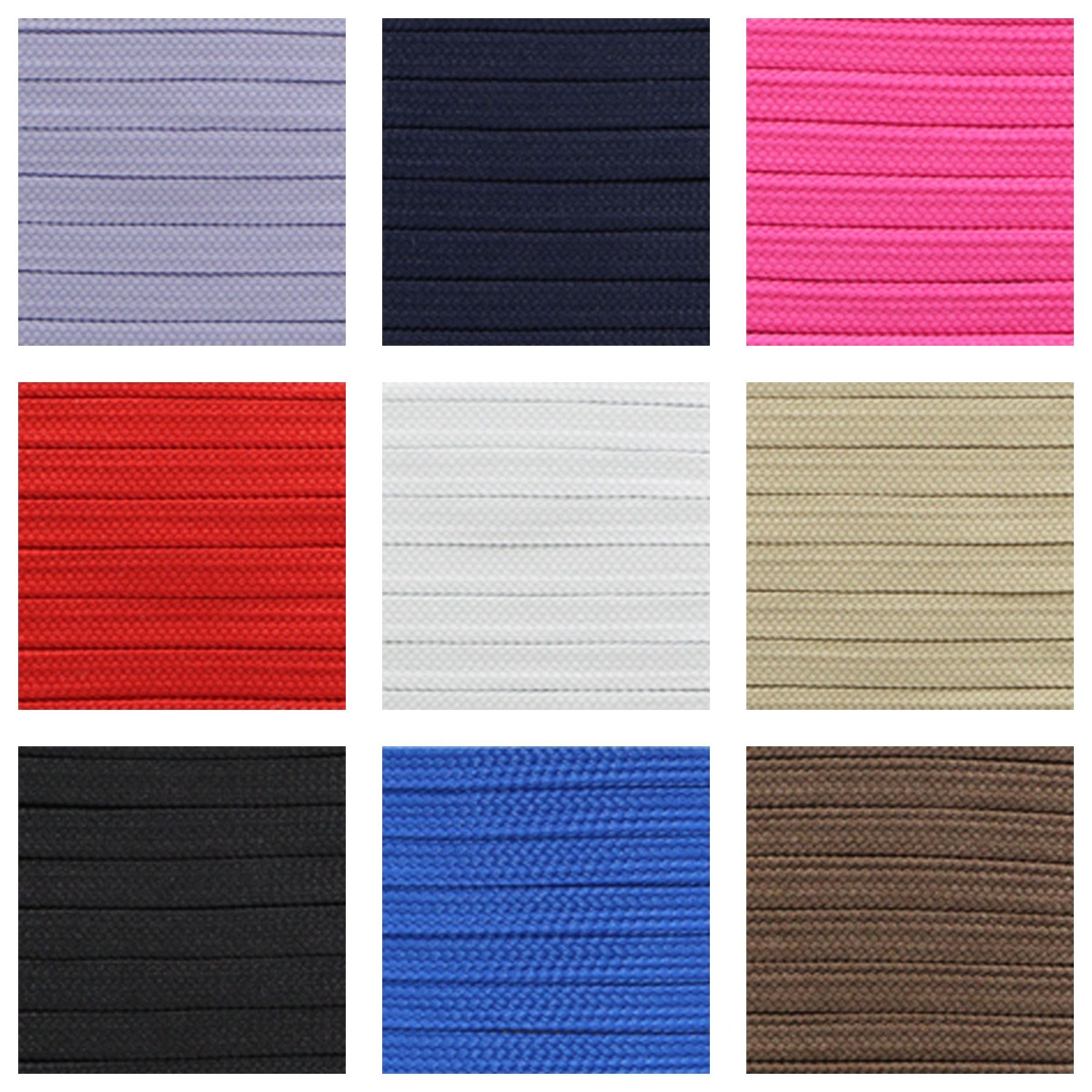  Flat 6mm Polyester Laces