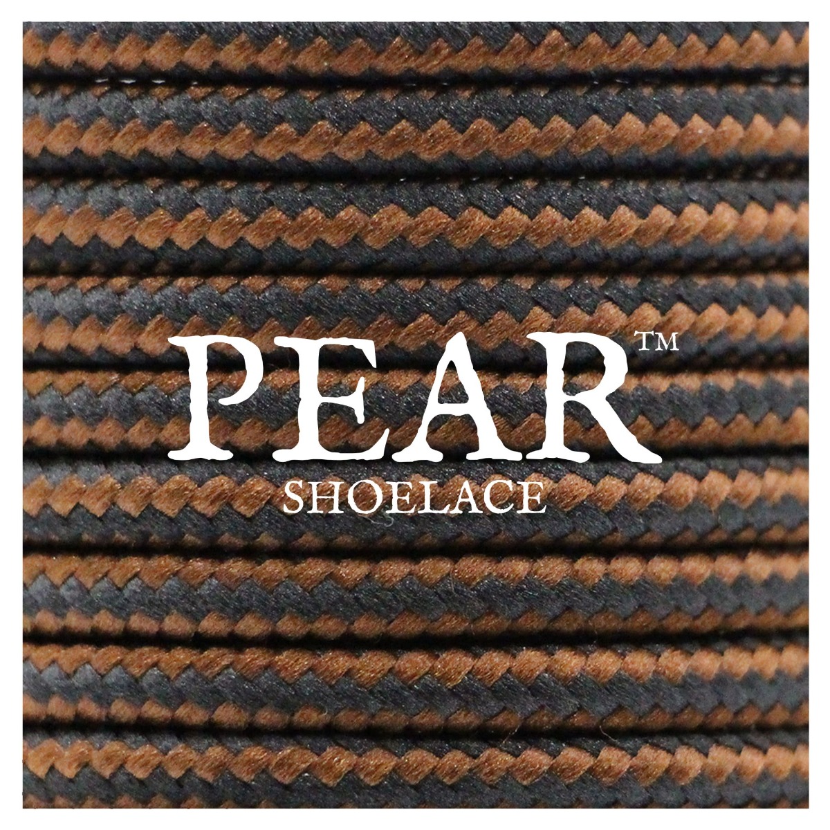 Round Shoelace - Strip Style-BKBN