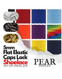 Capsule Lock - Flat 5mm Elastic - No Tie Shoelaces