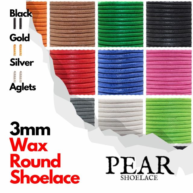 Wax Shoelace - Round Ø3mm