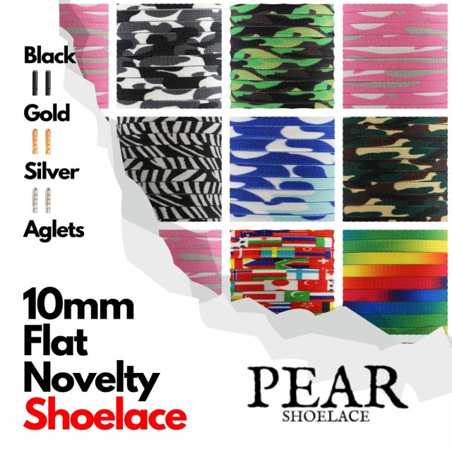 Novelty Shoelace - Flat Width 10mm