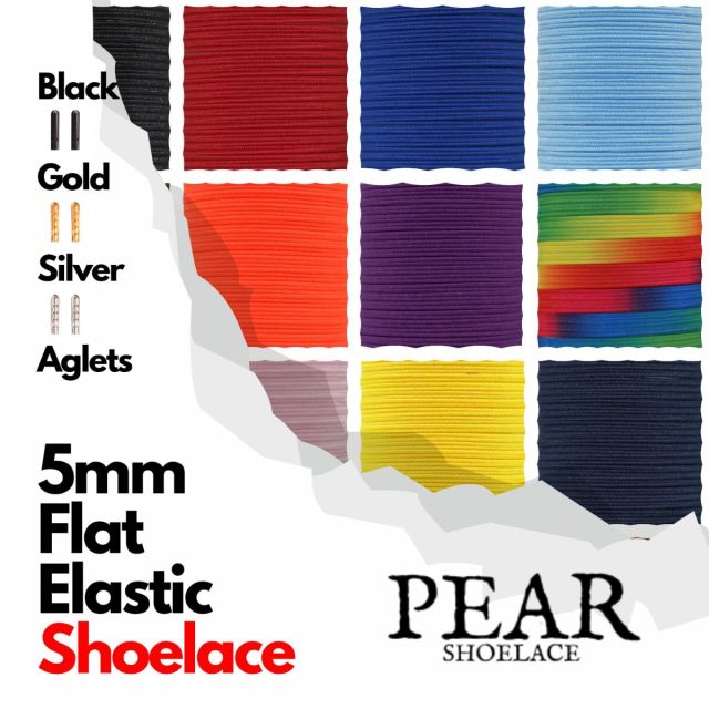 Elastic Shoelace - Flat Width 5mm