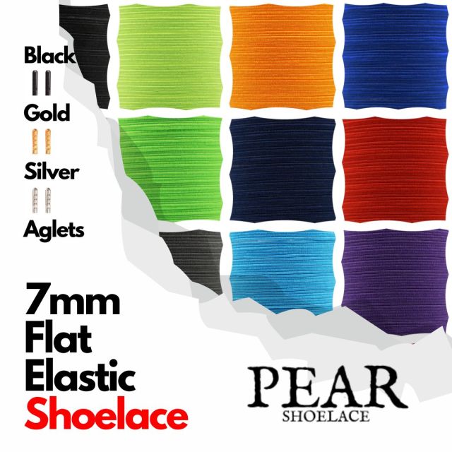Elastic Shoelace - Flat Width 7mm