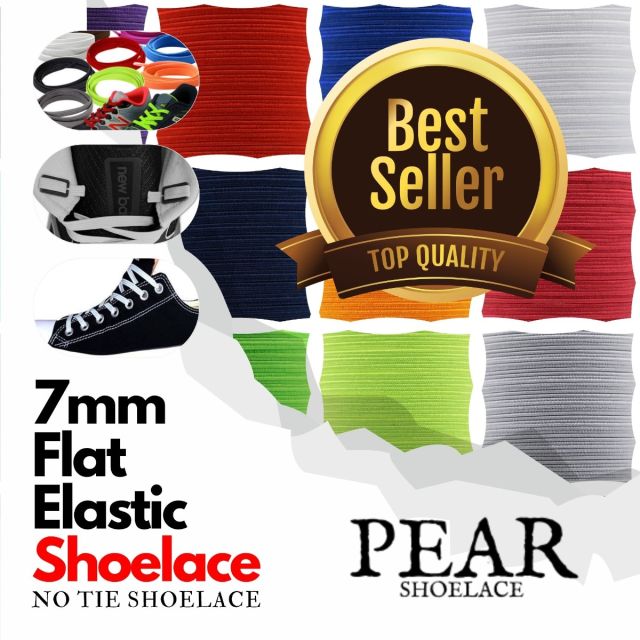 Adidas No Tie Shoelace - Elastic Shoelace - Flat Width 7mm