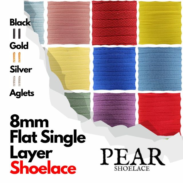 Reebok Flat Shoelace - 8mm