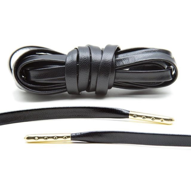 Leather Shoelace-BK