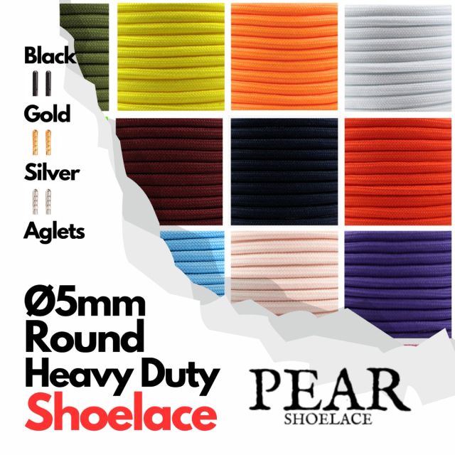 Heavy Duty Shoelace - Round Ø5mm