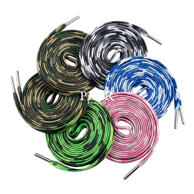Multi-colour Army Camouflage shoelaces - Pear Shoelace