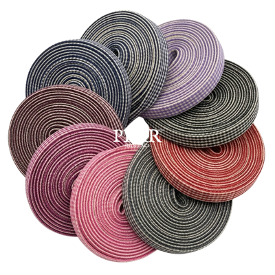 Multi-colour plaid tiny checker shoelaces - Pear Shoelace