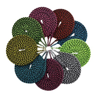 Spotted shoelaces with a patterned finish - Pear Shoelace