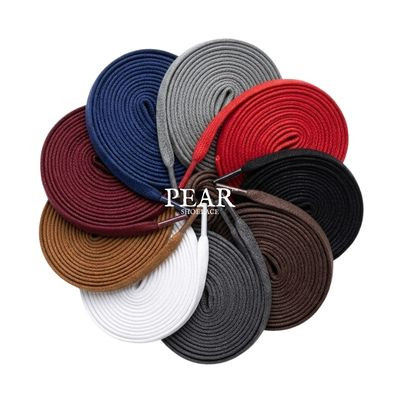 Flat Wax Shoelaces - 7mm