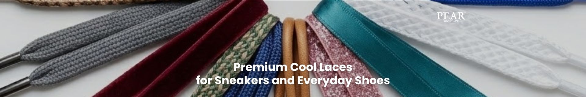 Cool shoelaces in assorted colours and styles for sneakers and casual shoes - Pear Shoelace