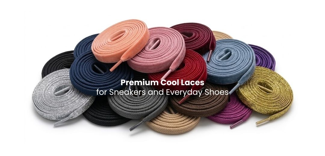 Cool shoelaces in assorted colours and styles for sneakers and casual shoes - Pear Shoelace