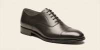 Dress shoe lace length guide tile showing a formal lace-up shoe
