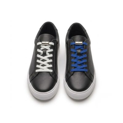 Flat capsule lock no tie shoelaces fitted to sneakers — Pear Shoelace
