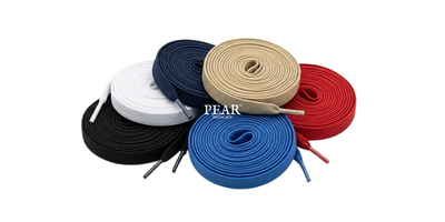 Shop Flat Elastic Shoelaces Flat Elastic Shoelaces - Pear Shoelace