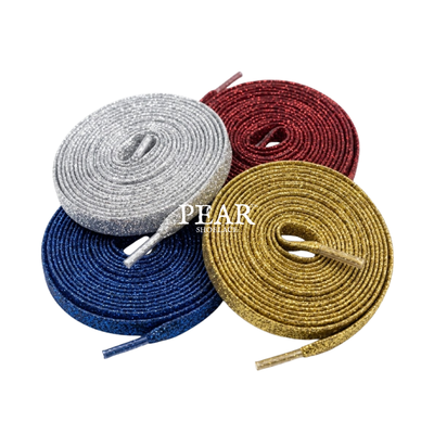 Shop Flat Glitter Shoelaces Flat Glitter Shoelaces - Pear Shoelace