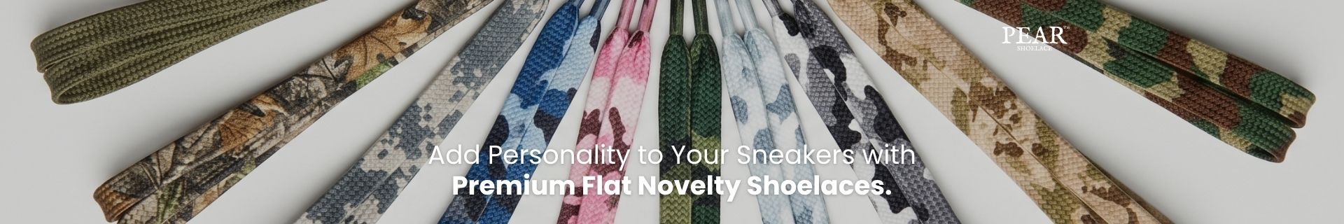 novelty shoelaces in playful designs for sneakers and casual shoes