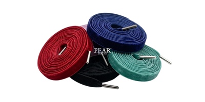 Shop Flat Velvet Shoelaces Flat Velvet Shoelaces - Pear Shoelace
