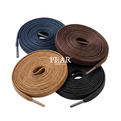 Shop Flat Wax Shoelaces Flat Wax Shoelaces - Pear Shoelace