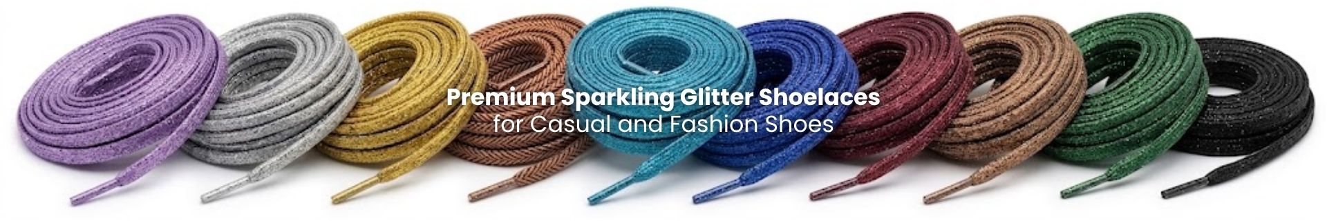 Assorted glitter shoelaces for sneakers and custom lace styling - Pear Shoelace