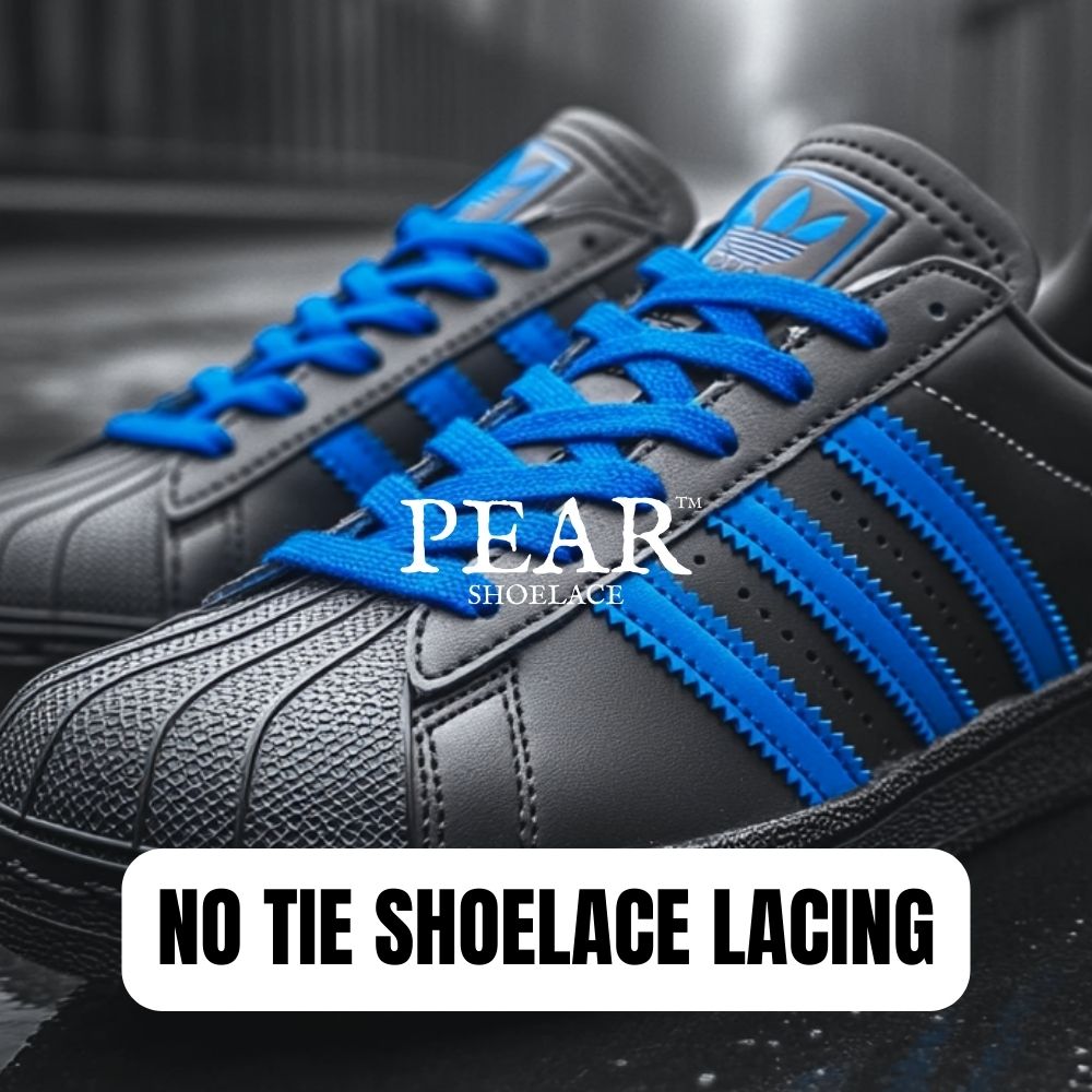 No tie shoelace installation guide for sneakers — Pear Shoelace