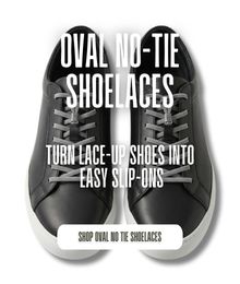 Oval No Tie Shoelaces