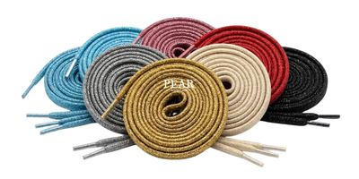 Shop Round Glitter Shoelaces Round Glitter Shoelaces - Pear Shoelace