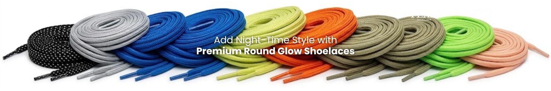 Shop Round glow shoelaces for sneakers, boots and everyday footwear Round glow shoelaces for sneakers, boots and everyday footwear - Pear Shoelace