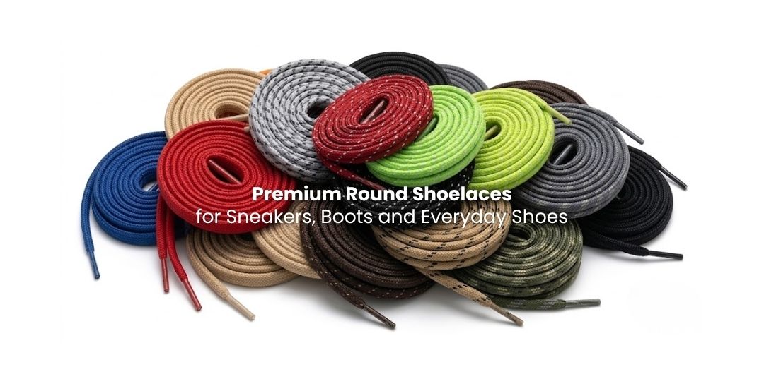 Round shoelaces colour range for sneakers and footwear Round shoelaces colour range for sneakers and footwear - Pear Shoelace