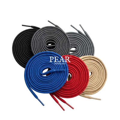 Round sports shoelaces for active shoes and trainers — Pear Shoelace