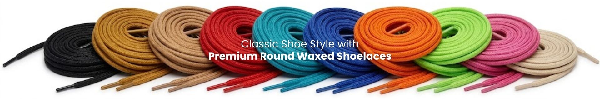 Round waxed shoelaces for dress shoes, boots and sneakers - Pear Shoelace