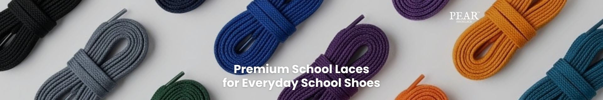 School laces in classic colours for leather school shoes and everyday uniforms - Pear Shoelace