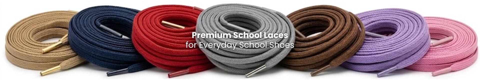 School laces in classic colours for leather school shoes and everyday uniforms - Pear Shoelace