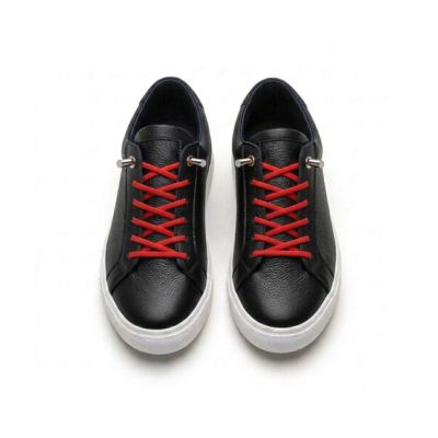 Oval tip lock no tie shoelaces fitted to sneakers — Pear Shoelace